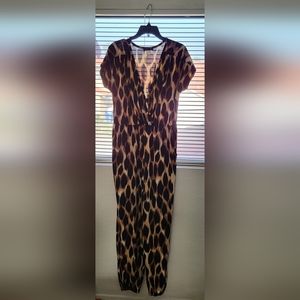 Women's animal print jumpsuit Large